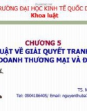 Bài giảng Luật đầu tư: Chương 5 - TS. Nguyễn Thu Ba