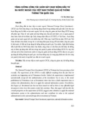 Tăng cường công tác giám sát hoạt động đầu tư ra nước ngoài của Việt Nam thông qua hệ thống thông tin quốc gia