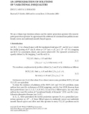 Báo cáo hóa học: AN APPROXIMATION OF SOLUTIONS OF VARIATIONAL INEQUALITIES