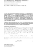 Báo cáo hóa học: AN APPROXIMATION METHOD FOR CONTINUOUS PSEUDOCONTRACTIVE MAPPINGS