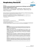 Báo cáo y học: Invasive versus noninvasive measurement of allergic and cholinergic airway responsiveness in mice