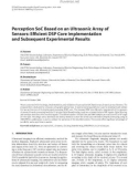 Báo cáo hóa học: Perception SoC Based on an Ultrasonic Array of Sensors: Efﬁcient DSP Core Implementation and Subsequent 