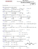 Đề thi KSCL môn Toán 11 năm 2019-2020 có đáp án - Trường THPT Lương Tài số 2 (Lần 1)