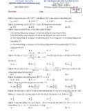 Đề thi KSCL môn Toán 11 năm 2019-2020 - Trường THPT Nguyễn Đăng Đạo (Lần 3)