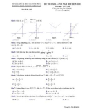 Đề thi KSCL môn Toán 10 năm 2019-2020 có đáp án - Trường THPT Nguyễn Viết Xuân (Lần 3)