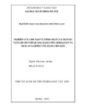 Tóm tắt Luận án Tiến sĩ Khoa học vật liệu: Nghiên cứu chế tạo và tính chất của một số vật liệu huỳnh quang mạng nền Germanate và Silicat garnet ứng dụng cho LED
