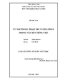 Luận án Tiến sĩ Ngôn ngữ học: Từ nối thuộc phạm trù tương phản trong văn bản tiếng Việt