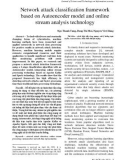 Network attack classification framework based on Autoencoder model and online stream analysis technology