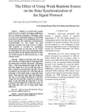 The effect of using weak random source on the state synchronization of the signal protocol