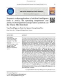 Research on the application of artificial intelligence tools to predict the operating temperature and pressure of the pipeline transportation system at the Hai Thach - Moc Tinh field