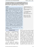 T-shaped technique for esophagojejunostomy in laparoscopic total gastrectomy for gastric cancer