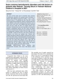 Some common hemodynamic disorders and risk factors in patients after Blalock- Taussig Shunt in Vietnam National Children's Hospital in 2021