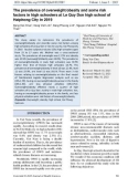 The prevalence of overweight/obesity and some risk factors in high schoolers at Le Quy Don high school of Haiphong City in 2019