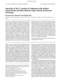 Báo cáo khoa học: Interaction of the C1 complex of Complement with sulfated polysaccharide and DNA probed by single molecule ﬂuorescence microscopy