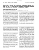 Báo cáo khoa học: Interaction of an 40 kDa protein from regenerating rat liver with the )148 to )124 region of c-jun complexed with RLjunRP coincides with enhanced c-jun expression in proliferating rat liver