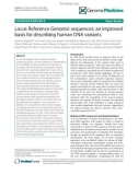 báo cáo khoa học: Locus Reference Genomic sequences: an improved basis for describing human DNA variants