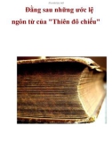 Tài liệu: Đằng sau những ước lệ ngôn từ của 'Thiên đô chiếu'