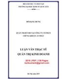 Luận văn Thạc sĩ Quản trị kinh doanh: Quản trị rủi ro tại Công ty cổ phần chứng khoán An Phát