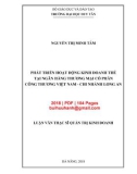 Luận văn Thạc sĩ Quản trị kinh doanh: Phát triển hoạt động kinh doanh thẻ tại Ngân hàng thương mại cổ phần Công thương Việt Nam - Chi nhánh Long An