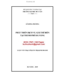 Luận văn Thạc sĩ Quản trị kinh doanh: Phát triển dịch vụ giải trí biến tại thành phố Đà Nẵng