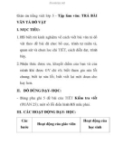 Giáo án tiếng việt lớp 5 - Tập làm văn: TRẢ BÀI VĂN TẢ ĐỒ VẬT