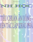 Bài giảng Sinh học 8 bài 36: Tiêu chuẩn ăn uống. Nguyên tắc lập khẩu phần