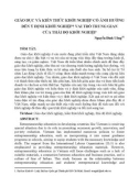 Giáo dục và kiến thức khởi nghiệp có ảnh hưởng đến ý định khởi nghiệp - vai trò trung gian của thái độ khởi nghiệp