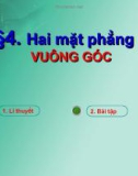 Bài giảng Hai mặt phẳng vuông góc (11NC)