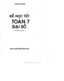 Để học tốt toán 7 đại số