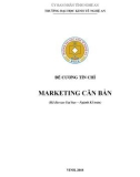 Đề cương chi tiết học phần Marketing căn bản