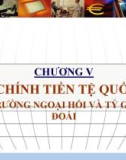 Bài giảng Kinh tế quốc tế: Chương 5 - Tài chính tiền tệ quốc tế, thị trường ngoại hối và tỷ giá hối đoái