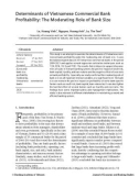 Determinants of Vietnamese Commercial Bank Profitability: The Moderating Role of Bank Size