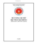 Đề cương chi tiết học phần Bảo hiểm 2 (Hệ đào tạo Đại học – Ngành: Tài chính - Ngân hàng) - Trường Đại học Kinh tế Nghệ An