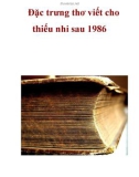 Đặc trưng thơ viết cho thiếu nhi sau 1986