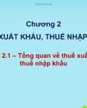 Bài giảng Thuế: Chương 2 - ThS. Nguyễn Thị Hoàng Oanh