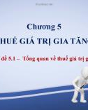 Bài giảng Thuế: Chương 5 - ThS. Nguyễn Thị Hoàng Oanh