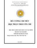 Đề cương chi tiết học phần Kiểm toán báo cáo tài chính