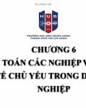 Bài giảng Nguyên lý kế toán: Chương 6 - Đoàn Quỳnh Phương