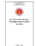 Đề cương chi tiết học phần Tin học đại cương - Trường Đại học Kinh tế Nghệ An