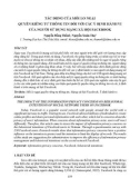 Tác động của mối lo ngại quyền riêng tư thông tin đối với các ý định hành vi của người sử dụng mạng xã hội Facebook