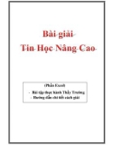 Bài giải Tin học nâng cao