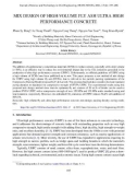 Mix design of high-volume fly ash ultra high performance concrete