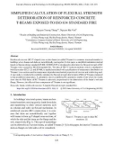 Simplified calculation of flexural strength deterioration of reinforced concrete T-beams exposed to ISO 834 standard fire