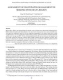 Assessment of wastewater management in Mekong river delta region