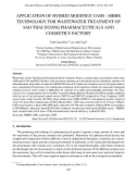 Application of hybrid modified UASB - MBBR technology for wastewater treatment of Sao Thai Duong Pharmaceuticals and Cosmetics Factory