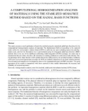 A computational homogenization analysis of materials using the stabilized mesh free method based on the radial basis functions