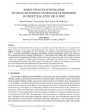 Indentation for investigation of strain rate effect on mechanical properties in structural steel weld zone