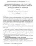 Determining the quantity of access tubes for quality control of bored pile concrete based on probability approach