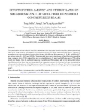 Effect of fiber amount and stirrup ratio on shear resistance of steel fiber reinforced concrete deep beams