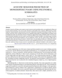 Acoustic behavior prediction of monodisperse foams using polynomial surrogates